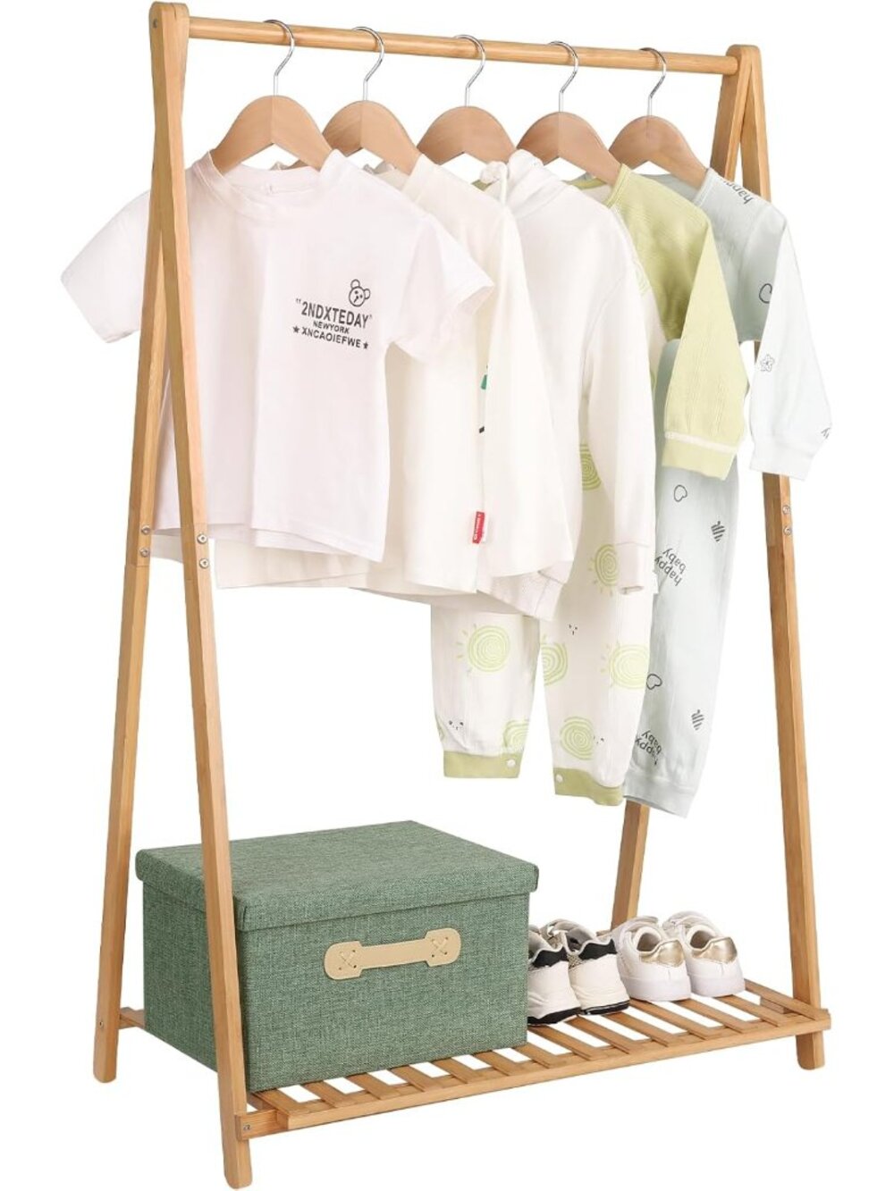 Small Kids Clothing Rack Foldable Child Garment Rack for Hanging